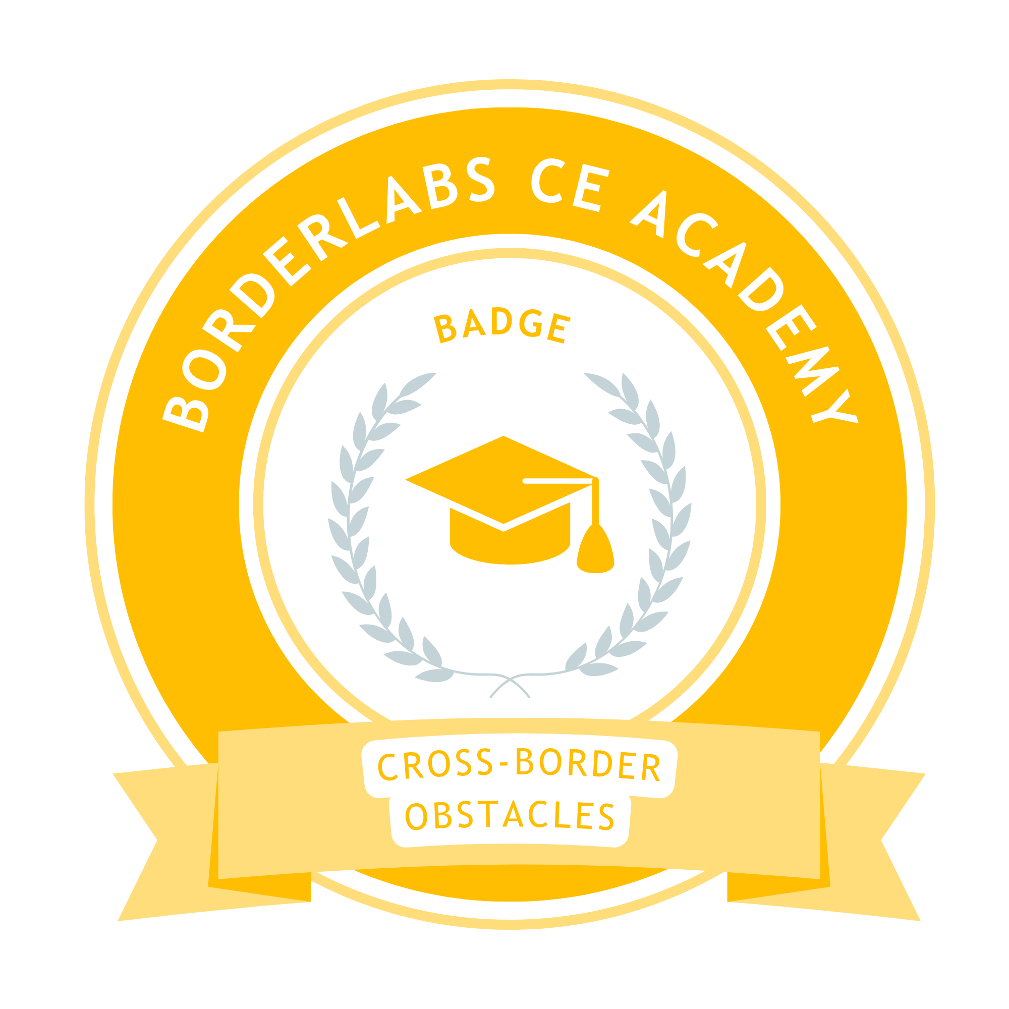 BorderLabs CE Cross-Border Obstacles Badge